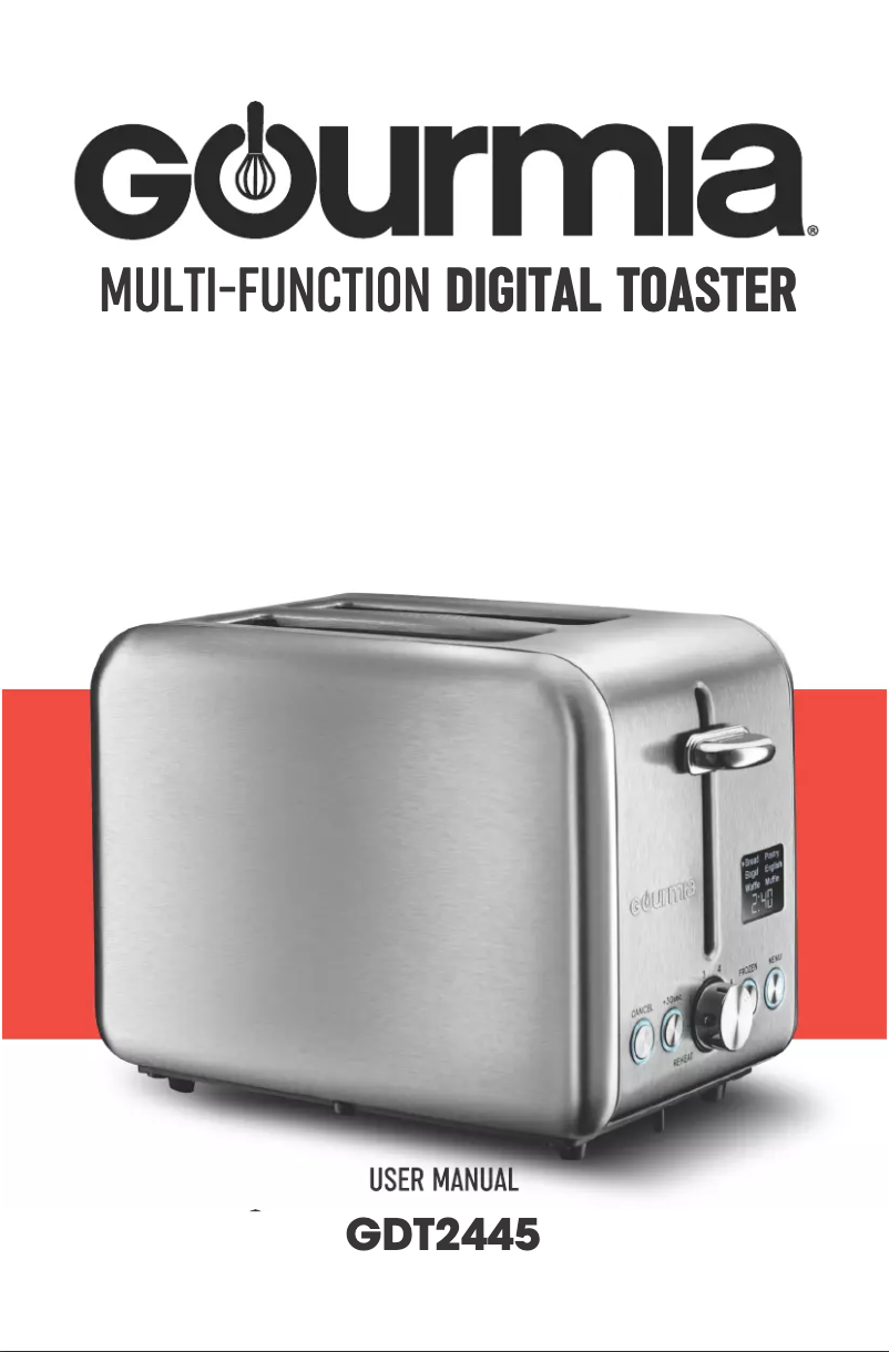 Page 1 de la notice Manuel utilisateur Gourmia GDT2445