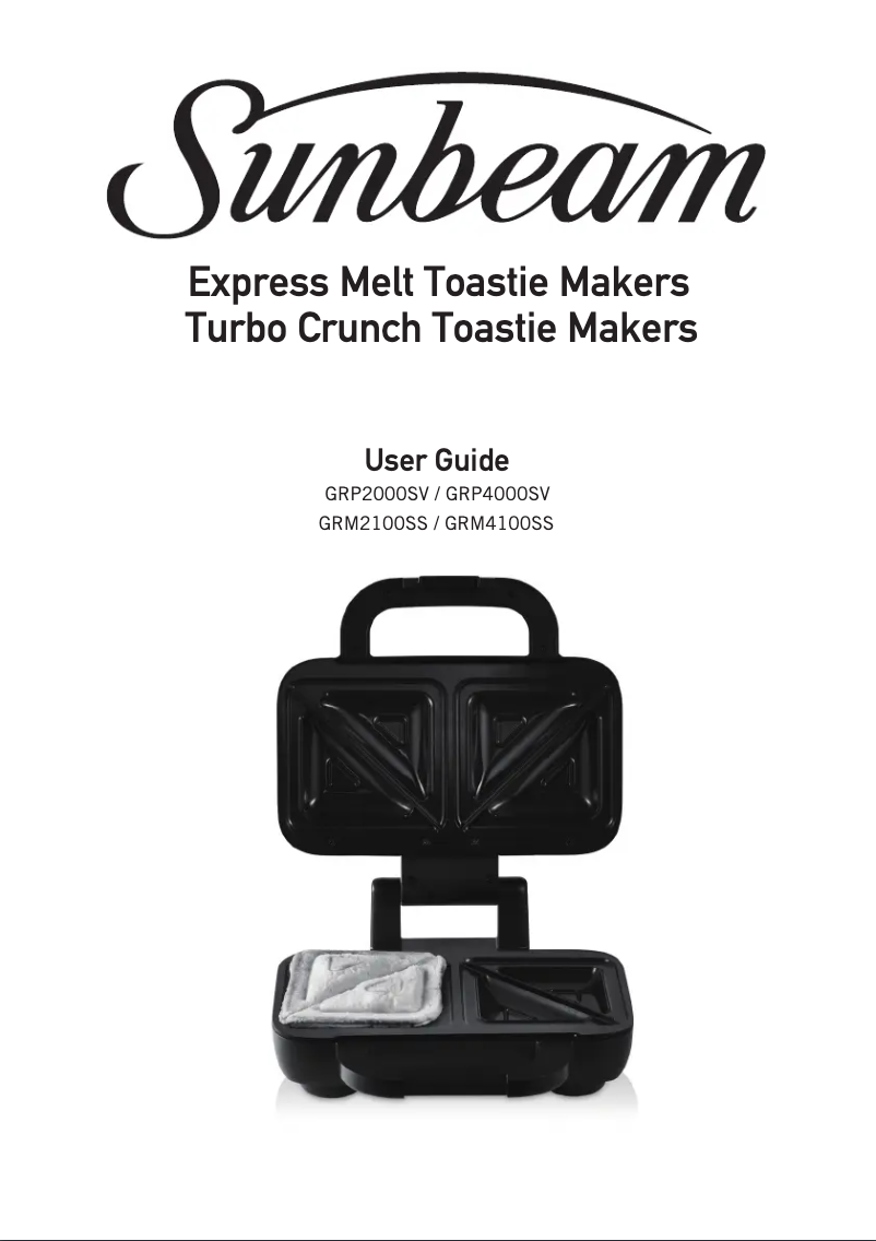 Página 1 del manual Manual de usuario Sunbeam Turbo Crunch GRM2100SS