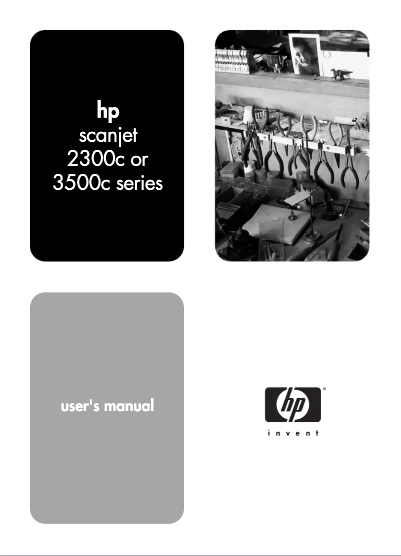 Page n°1 - Manuel utilisateur HP Scanjet 3500C
