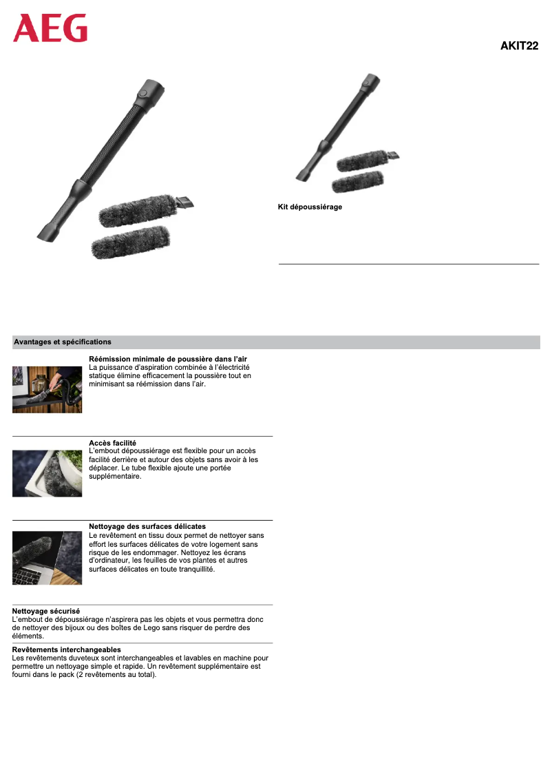 Imagen de la primera página del manual del dispositivo AKIT22