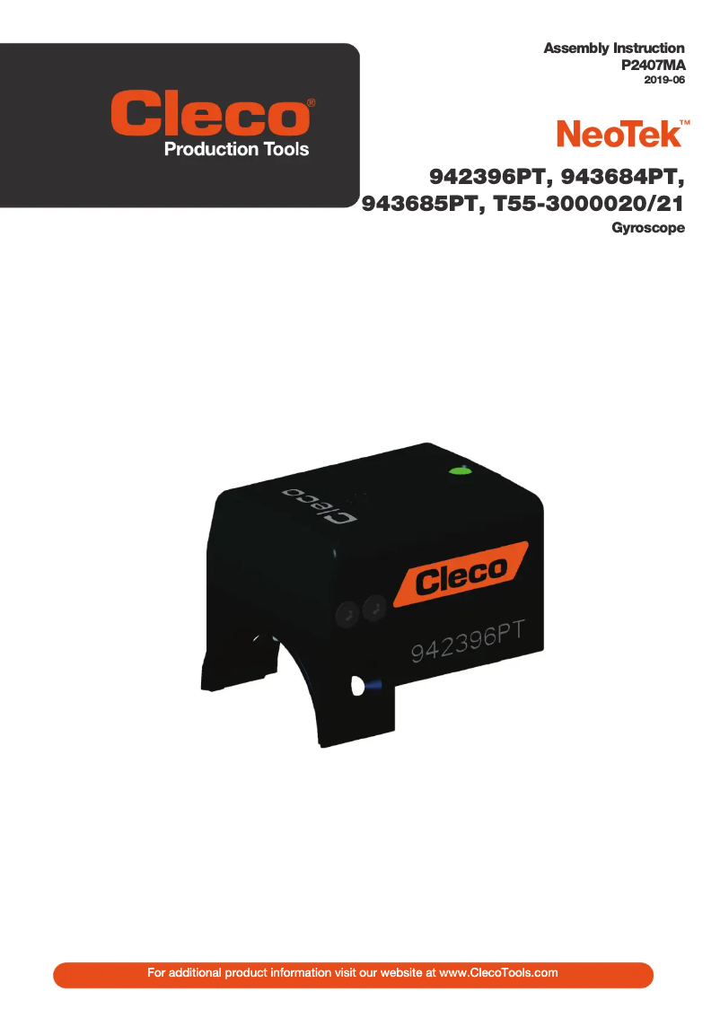 Page 1 de la notice Manuel utilisateur Cleco NeoTek 942396PT