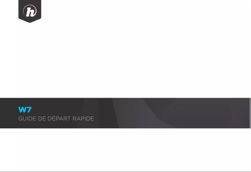 Page 1 de la notice Manuel utilisateur Hipstreet W7