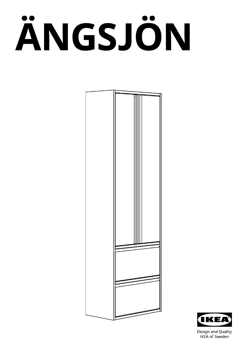 Imagen de la primera página del manual del dispositivo ÄNGSJÖN 205.531.65