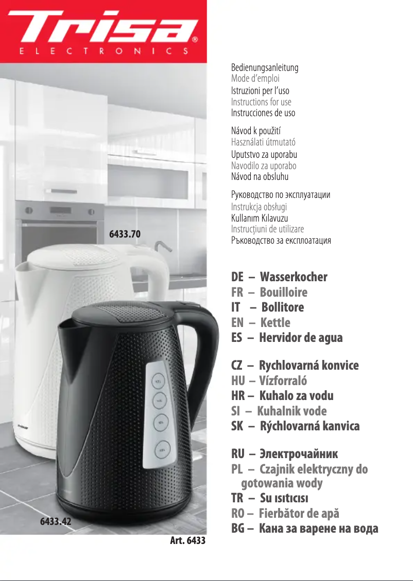 Image de la première page du manuel de l'appareil Sportline 6433.4245