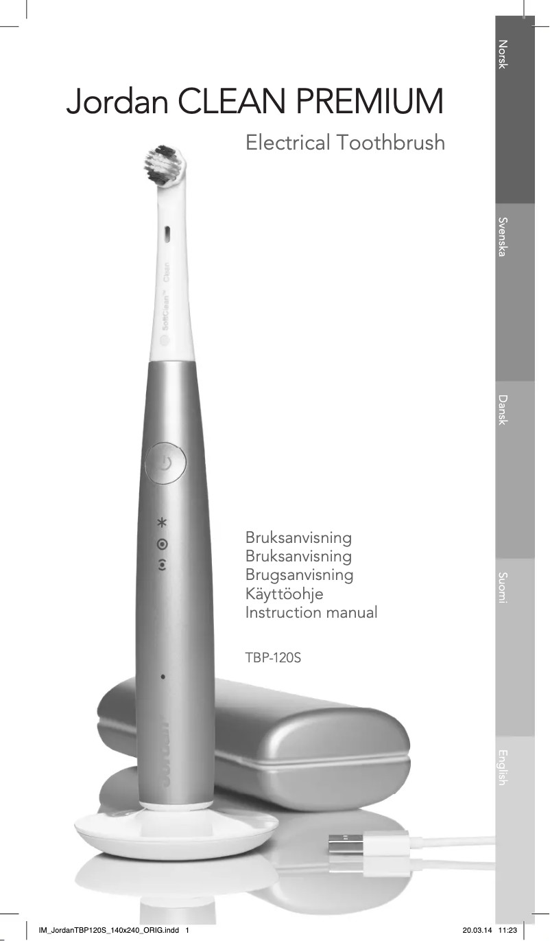 Image de la première page du manuel de l'appareil Clean Premium