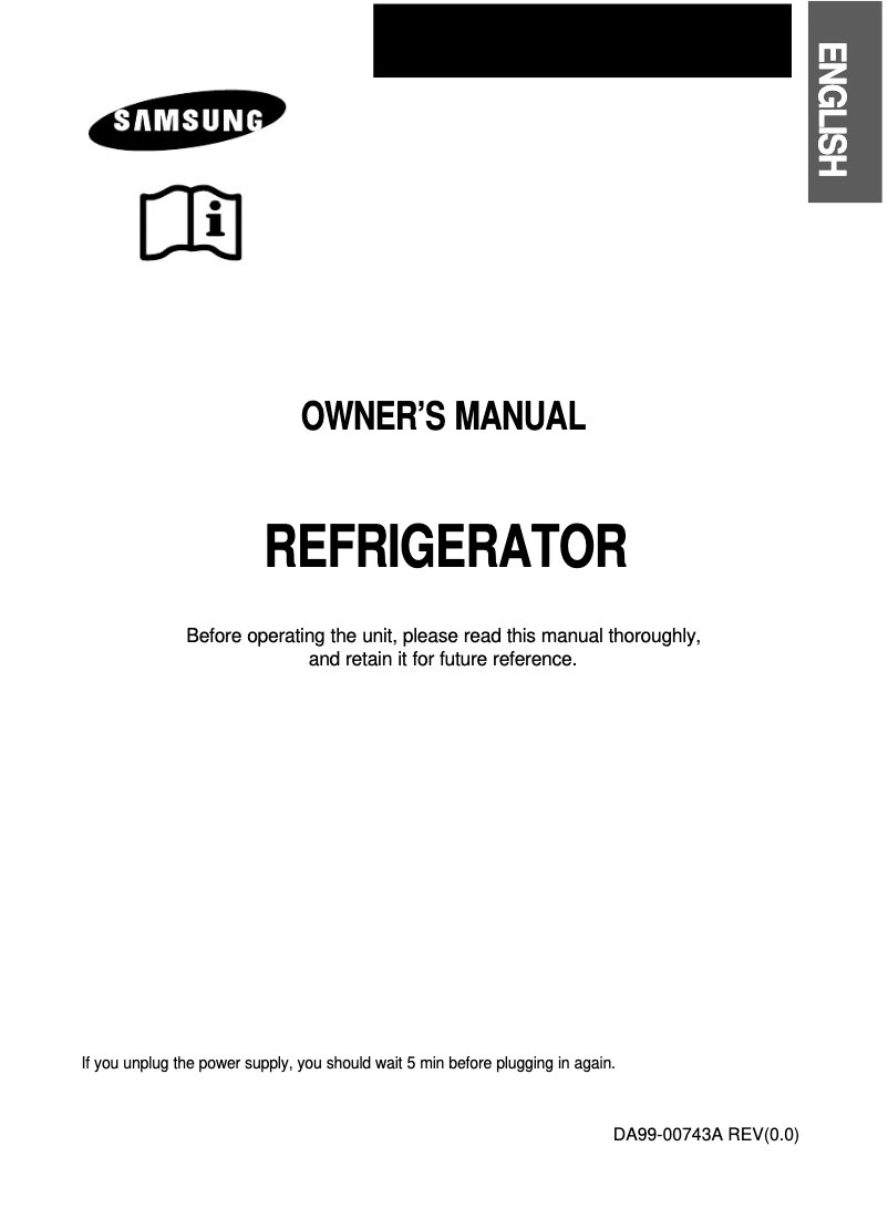 Page n°1 - Manuel utilisateur Samsung RT65EAMT