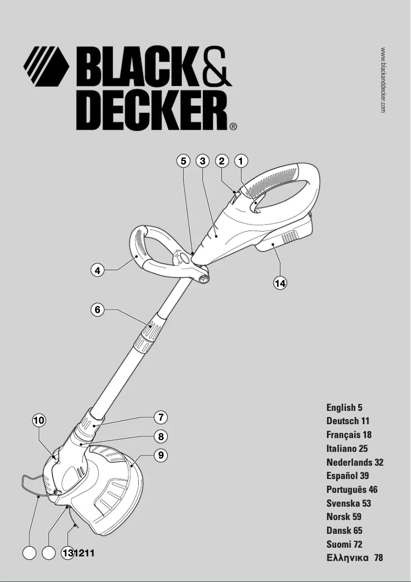 Page 1 de la notice Manuel utilisateur Black & Decker GLC2500