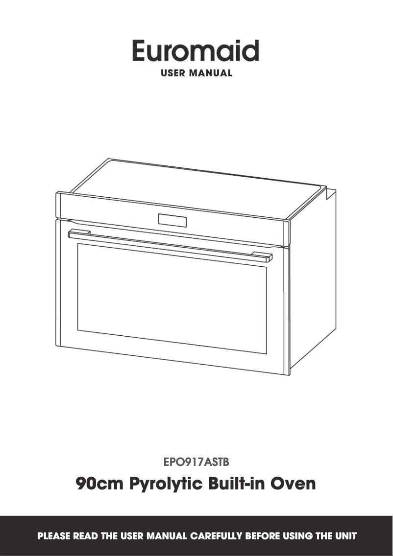 Page 1 de la notice Manuel utilisateur Euromaid EPO917ASTB