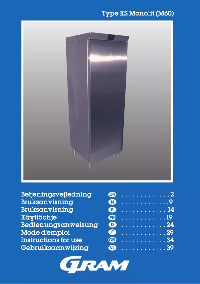 Page n°1 - Manuel utilisateur Gram KS 2400
