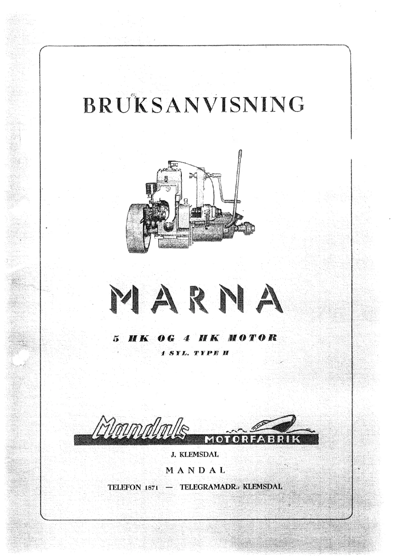 Page n°1 - Manuel utilisateur Marna 4 HK H
