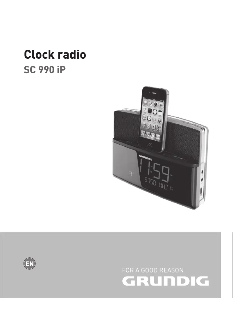 Page 1 de la notice Manuel utilisateur Grundig Sonoclock 990 IP