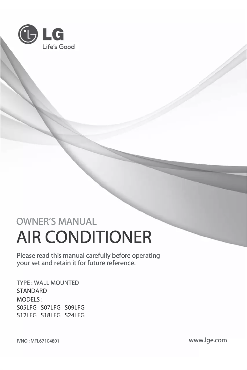 Page n°1 - Manuel utilisateur LG HSNC246C4A1