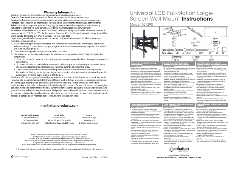 Image de la première page du manuel de l'appareil 461290