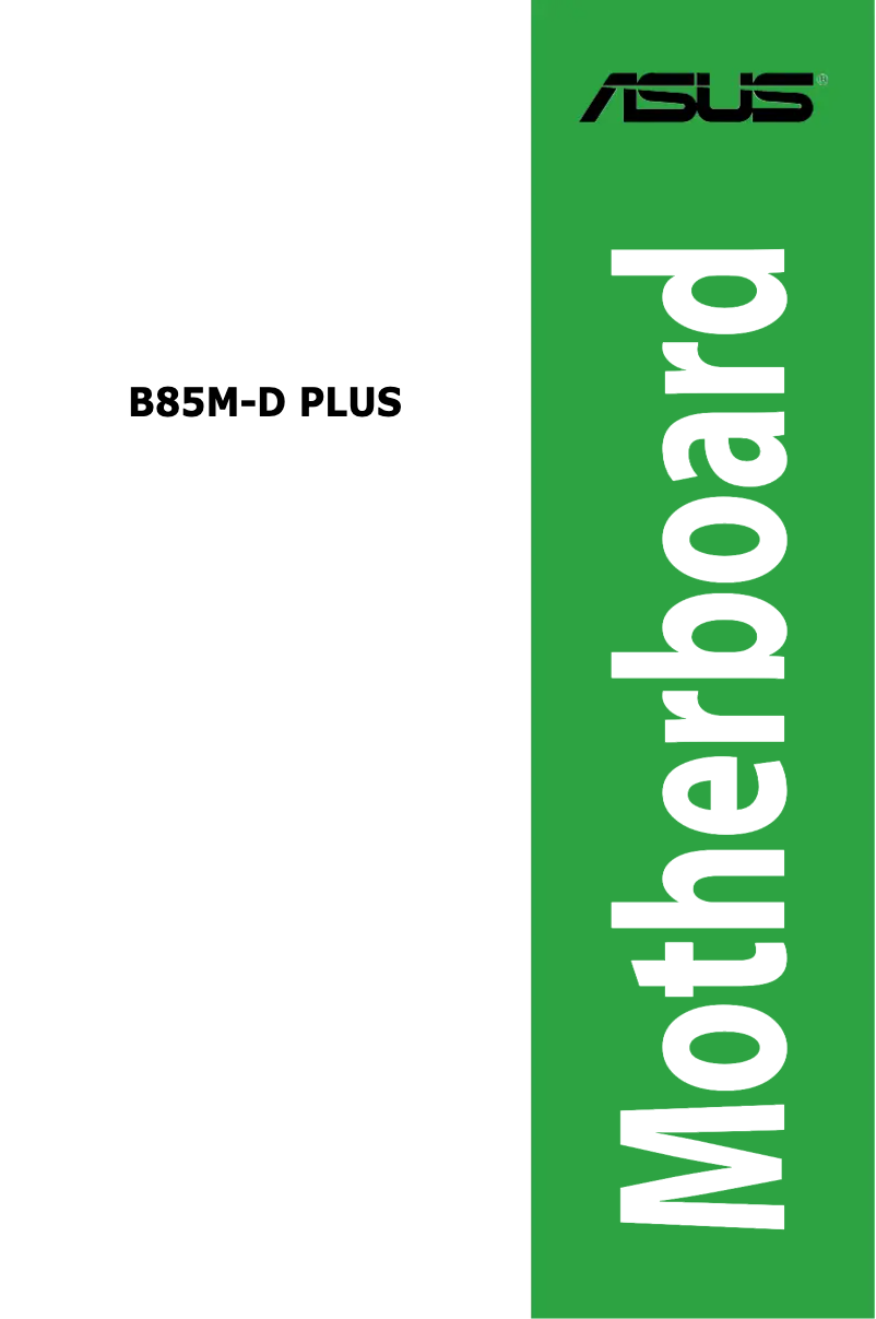 Page 1 de la notice Manuel utilisateur Asus B85M-D PLUS