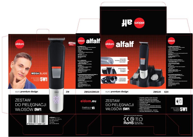 Página 1 del manual Manual de usuario Eldom ALF ZMG20