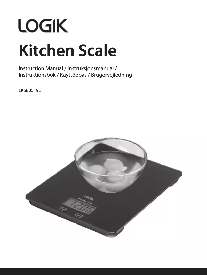 Page 1 de la notice Manuel utilisateur Logik LKSB0519E