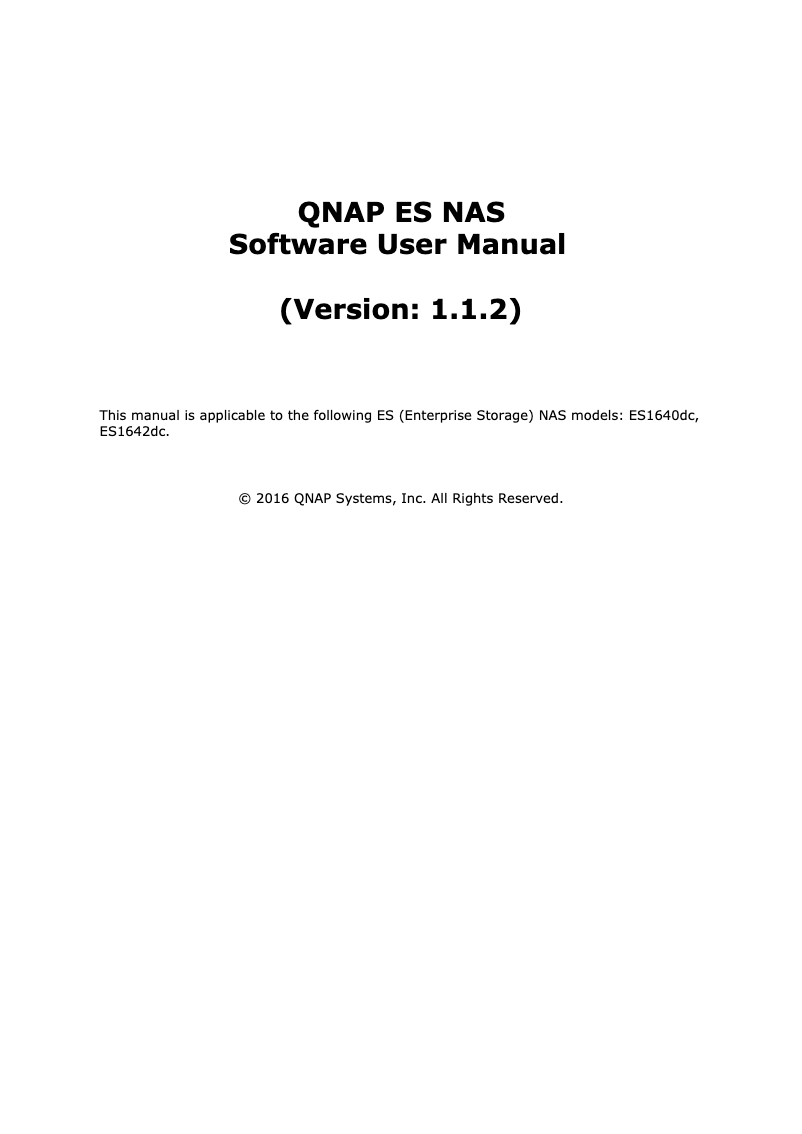 Page 1 de la notice Manuel utilisateur QNAP TS-251A
