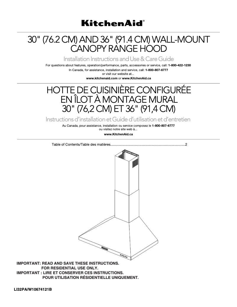 Page 1 de la notice Manuel utilisateur KitchenAid KVWB400DSS