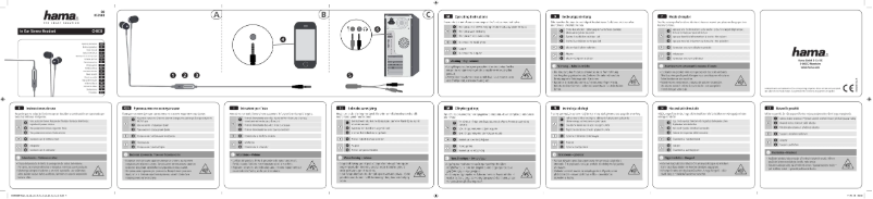Page 1 de la notice Manuel utilisateur Hama Chico 00053961