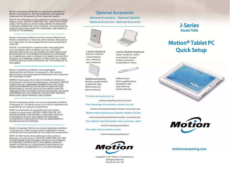 Image de la première page du manuel de l'appareil T008