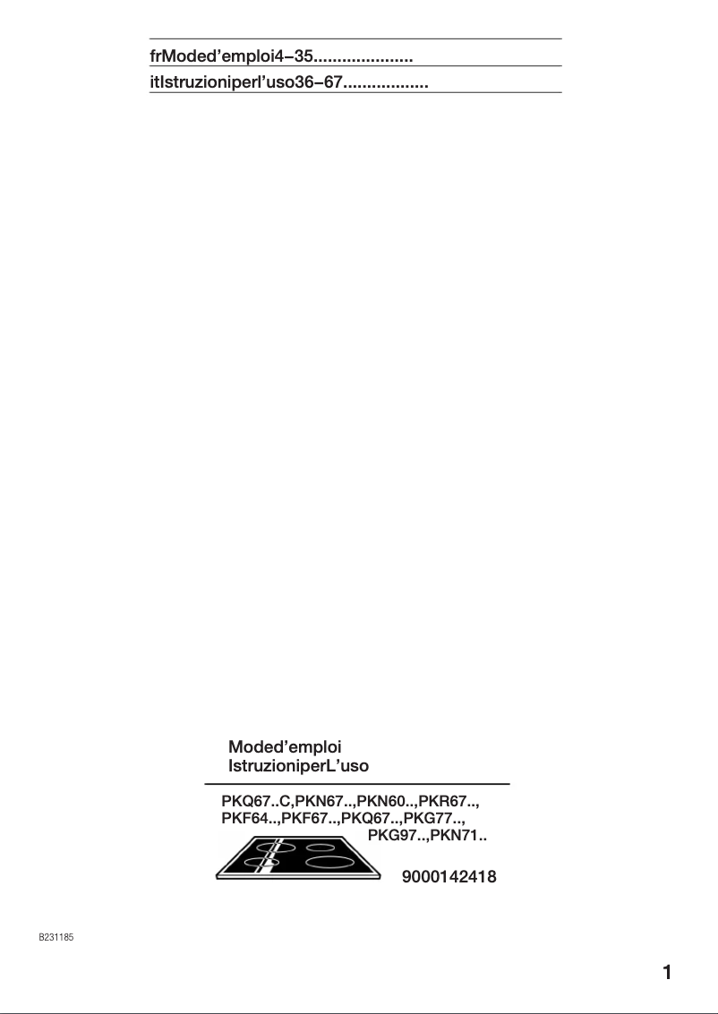Image de la première page du manuel de l'appareil PKG975T01