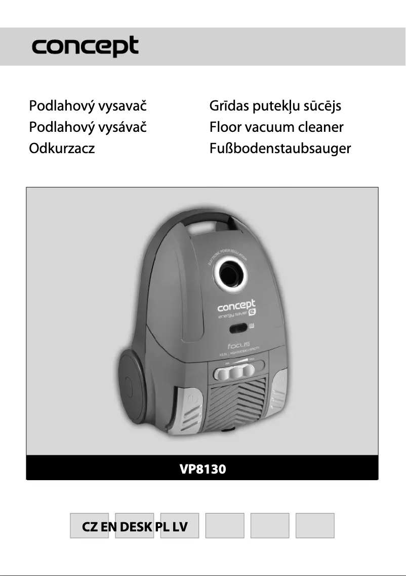 Page 1 de la notice Manuel utilisateur Concept VP-8130