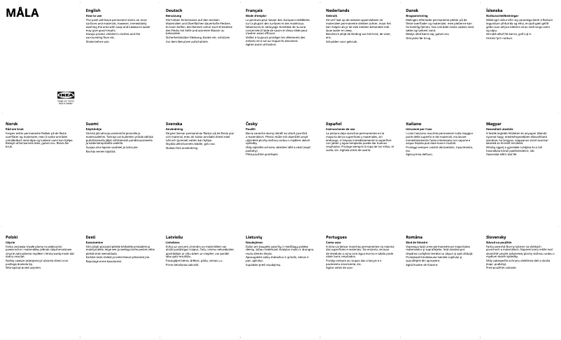 Image de la première page du manuel de l'appareil MÅLA 302.663.00