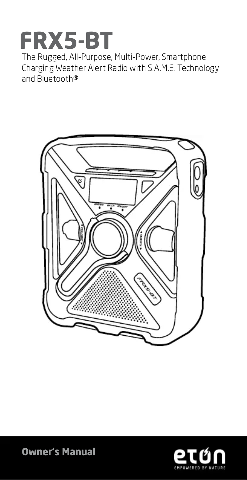 Page 1 de la notice Manuel utilisateur Eton FRX5-BT