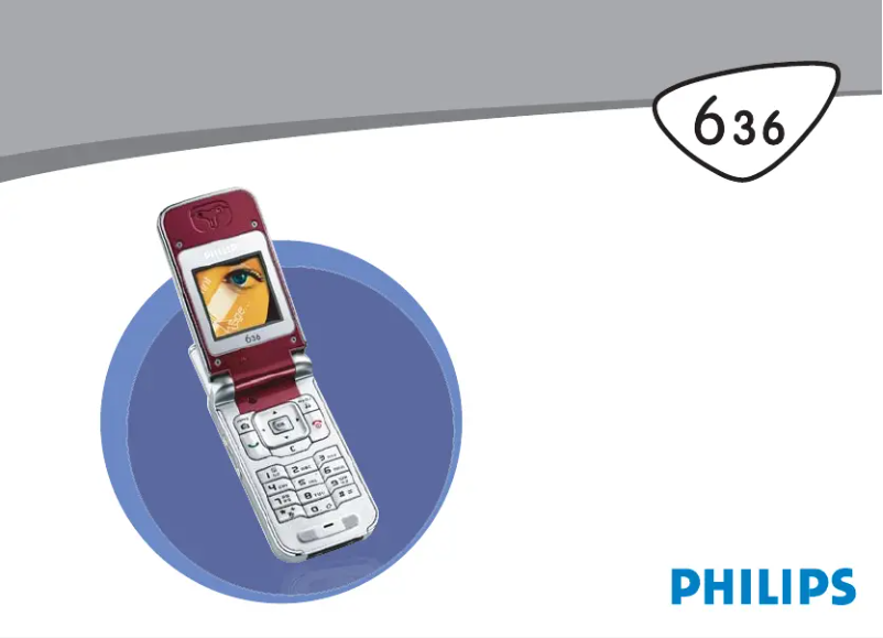 Page 1 of the manual User Manual Philips 636