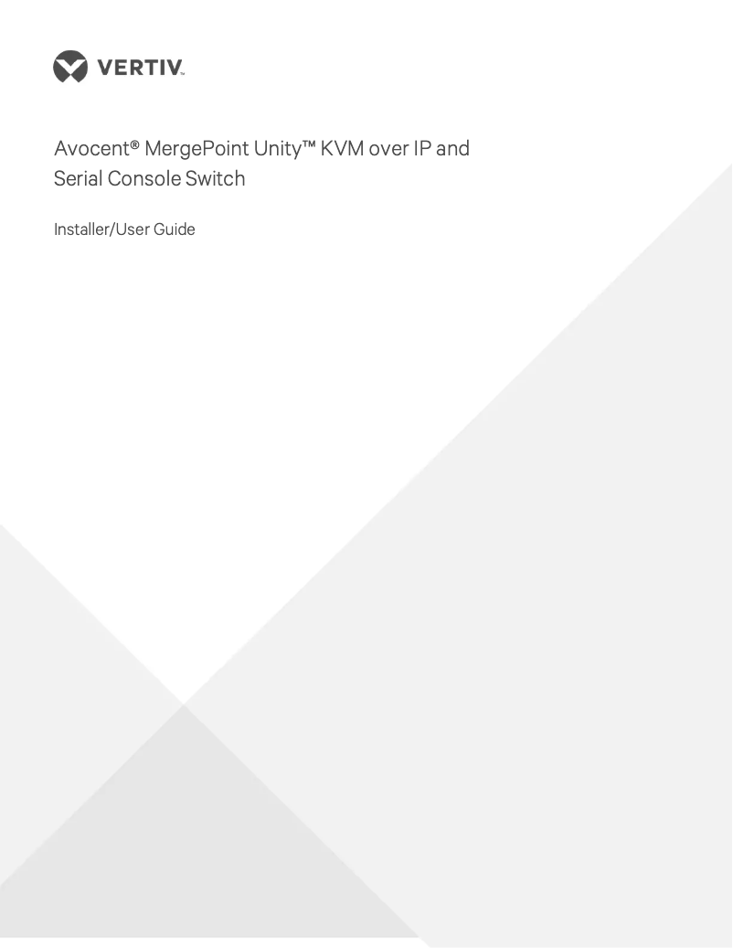 Image de la première page du manuel de l'appareil MergePoint Unity