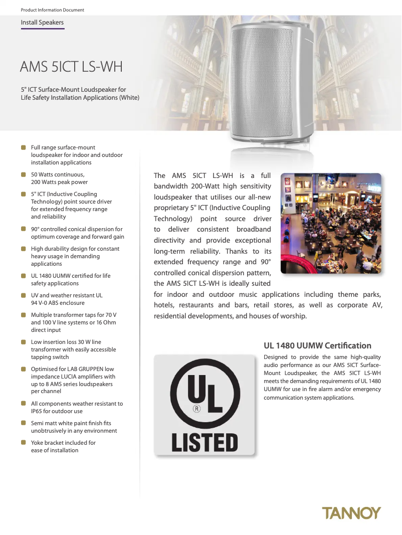 Image de la première page du manuel de l'appareil AMS 5ICT LS