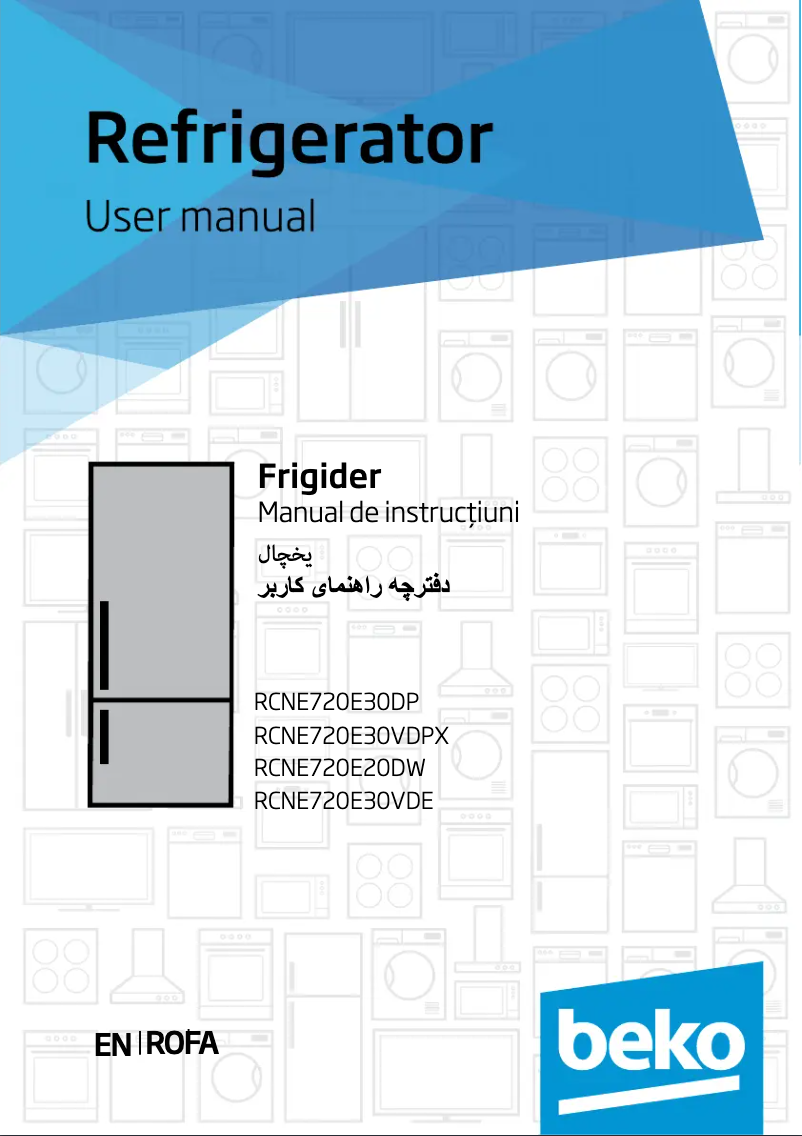 Page 1 de la notice Manuel utilisateur Beko RCNE720E30DP