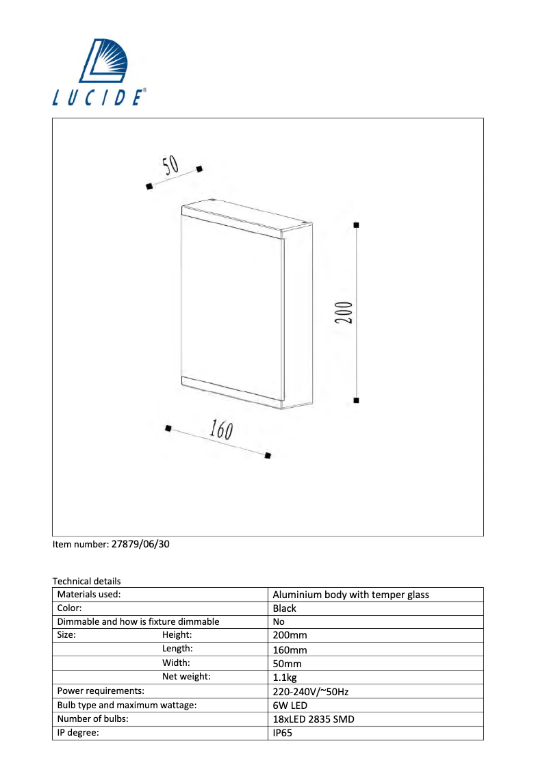 Image de la première page du manuel de l'appareil Cadra 27879/06/30