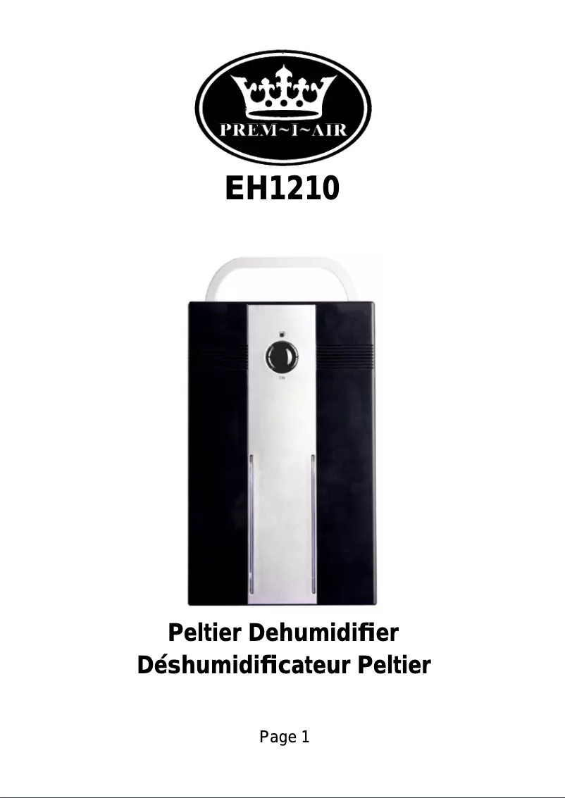 Image de la première page du manuel de l'appareil EH1210