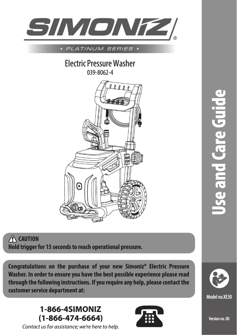 Image de la première page du manuel de l'appareil 039-8062-4