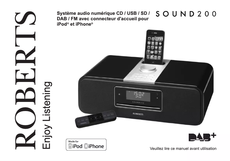 Page n°1 - Manuel utilisateur Roberts Sound 200