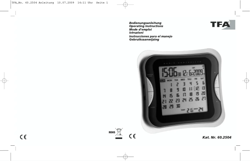 Image de la première page du manuel de l'appareil 60.2504