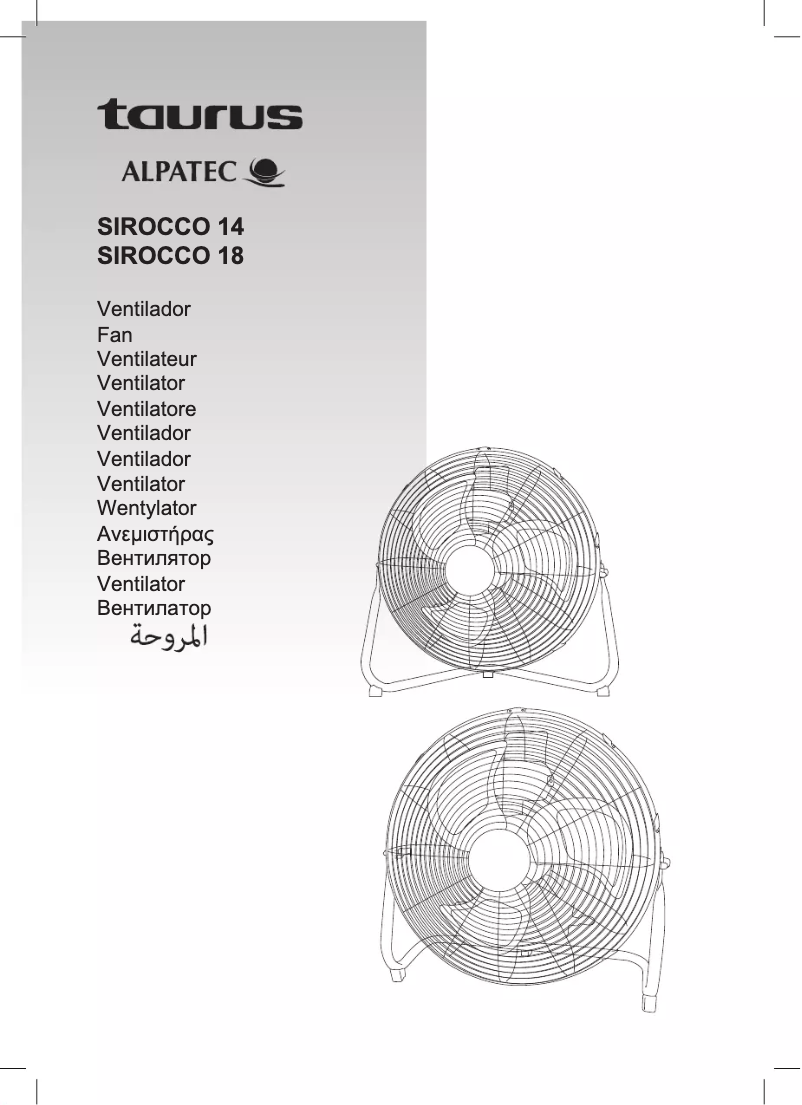 Page 1 de la notice Manuel utilisateur Taurus Sirocco 14