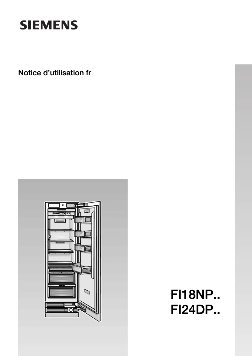 Page n°1 - Manuel utilisateur Siemens FI24DP31