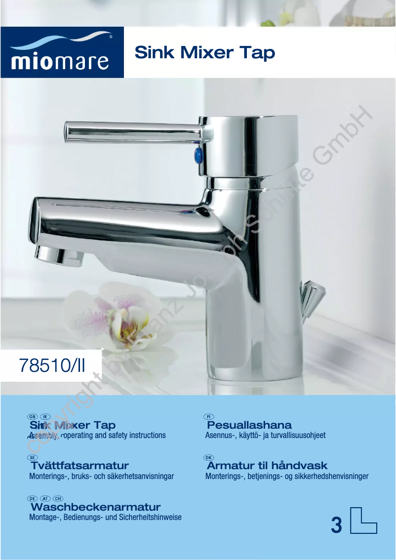 Page 1 de la notice Manuel utilisateur Miomare IAN 49291