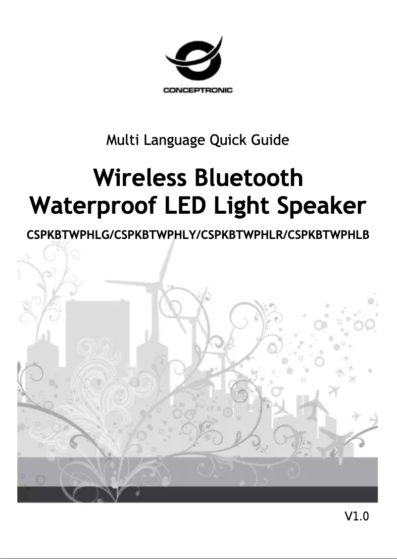 Image de la première page du manuel de l'appareil CSPKBTWPHLB