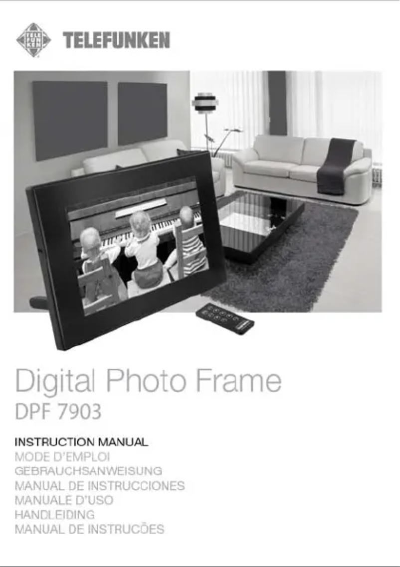 Página 1 del manual Manual de usuario Telefunken DPF 7903