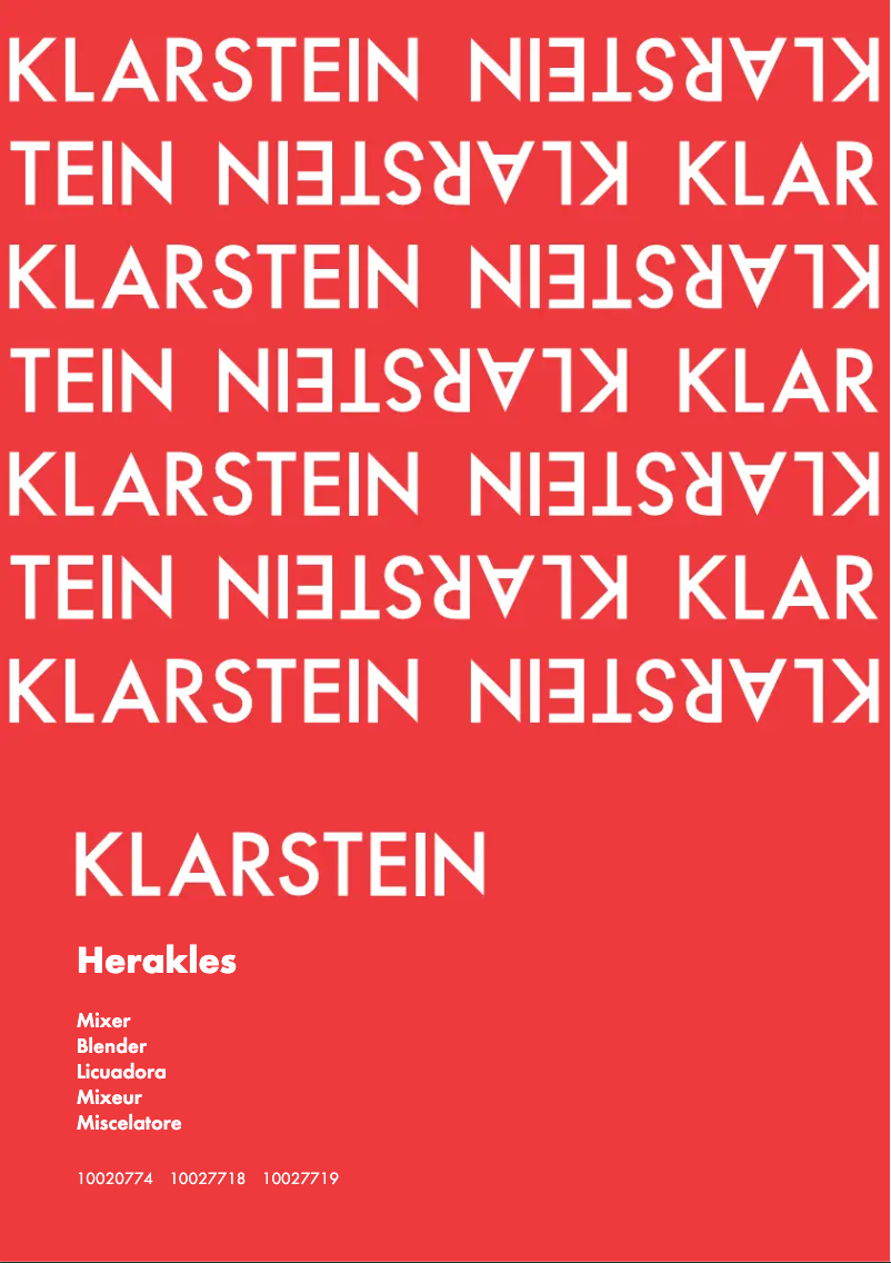 Página 1 del manual Manual de usuario Klarstein Herakles 10020774