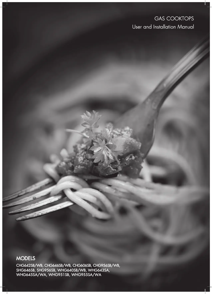 Image de la première page du manuel de l'appareil CHG646WB