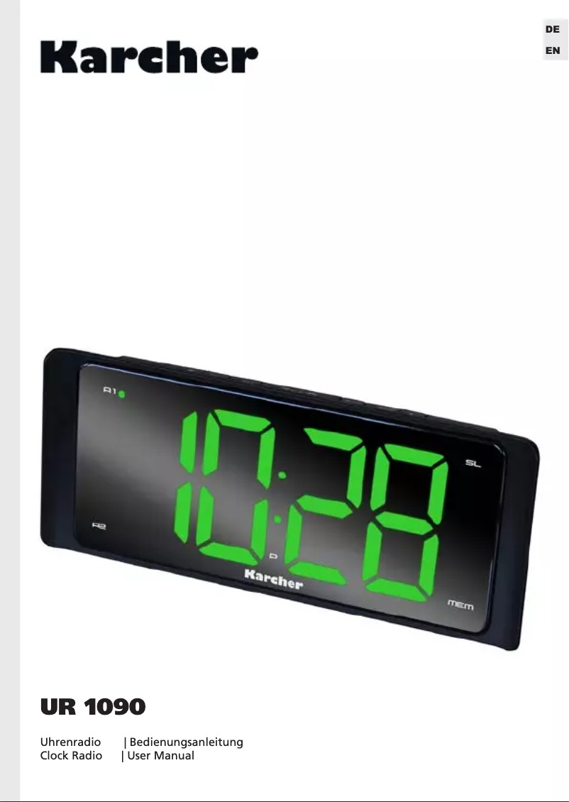 Page 1 de la notice Manuel utilisateur Karcher Audio UR 1090