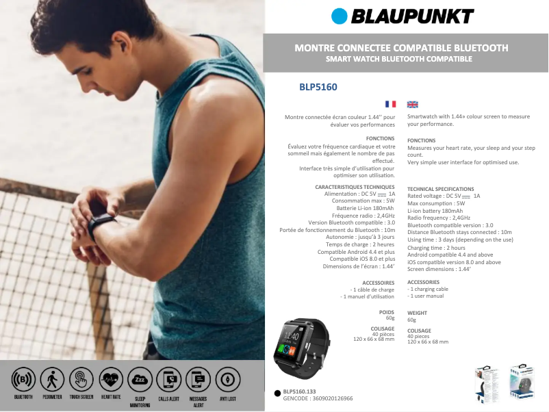 Page n°1 - Fiche technique Blaupunkt BLP5160