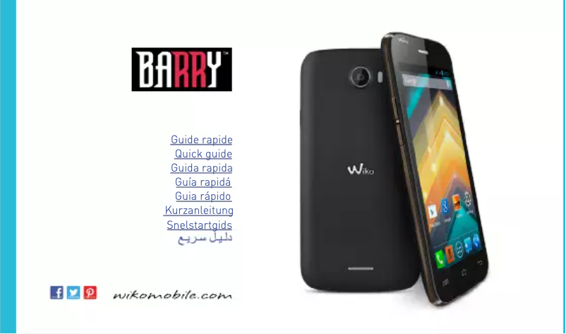 Page 1 de la notice Manuel utilisateur Wiko Barry