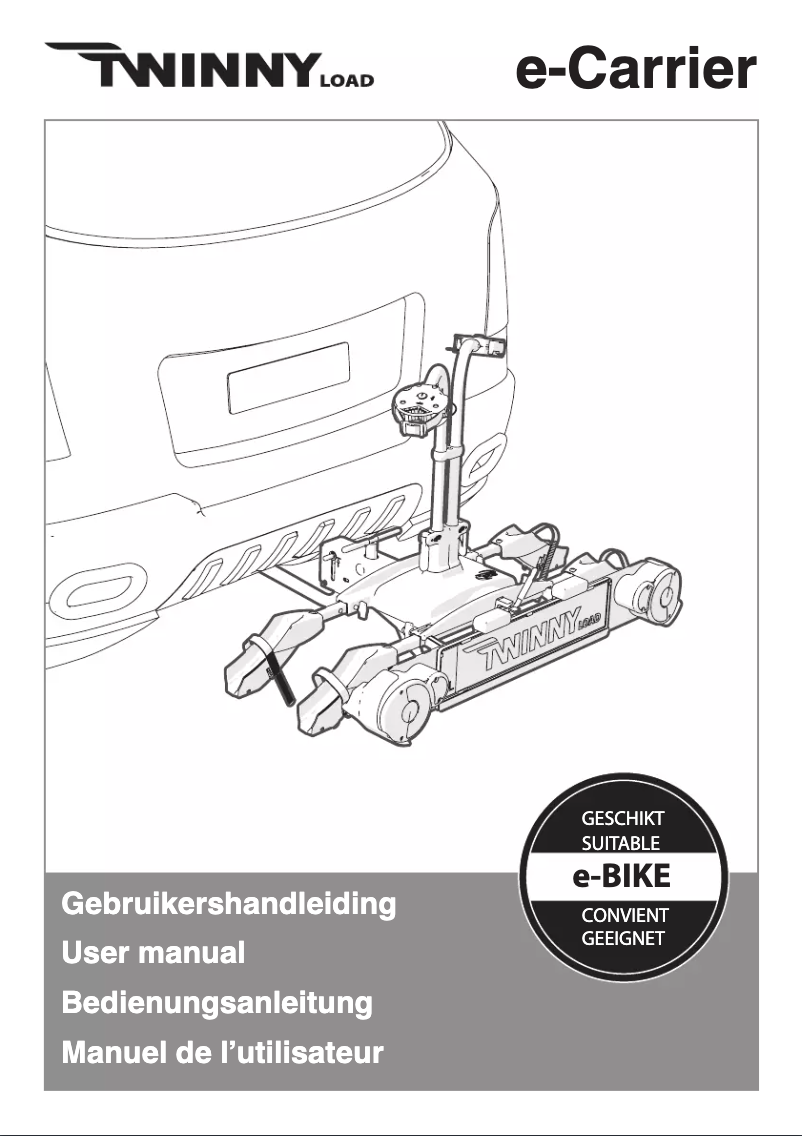 Page 1 de la notice Manuel utilisateur Twinny Load E-Carrier