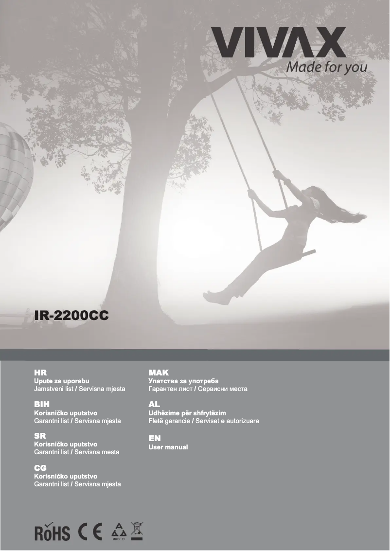 Image de la première page du manuel de l'appareil IR-2200CC