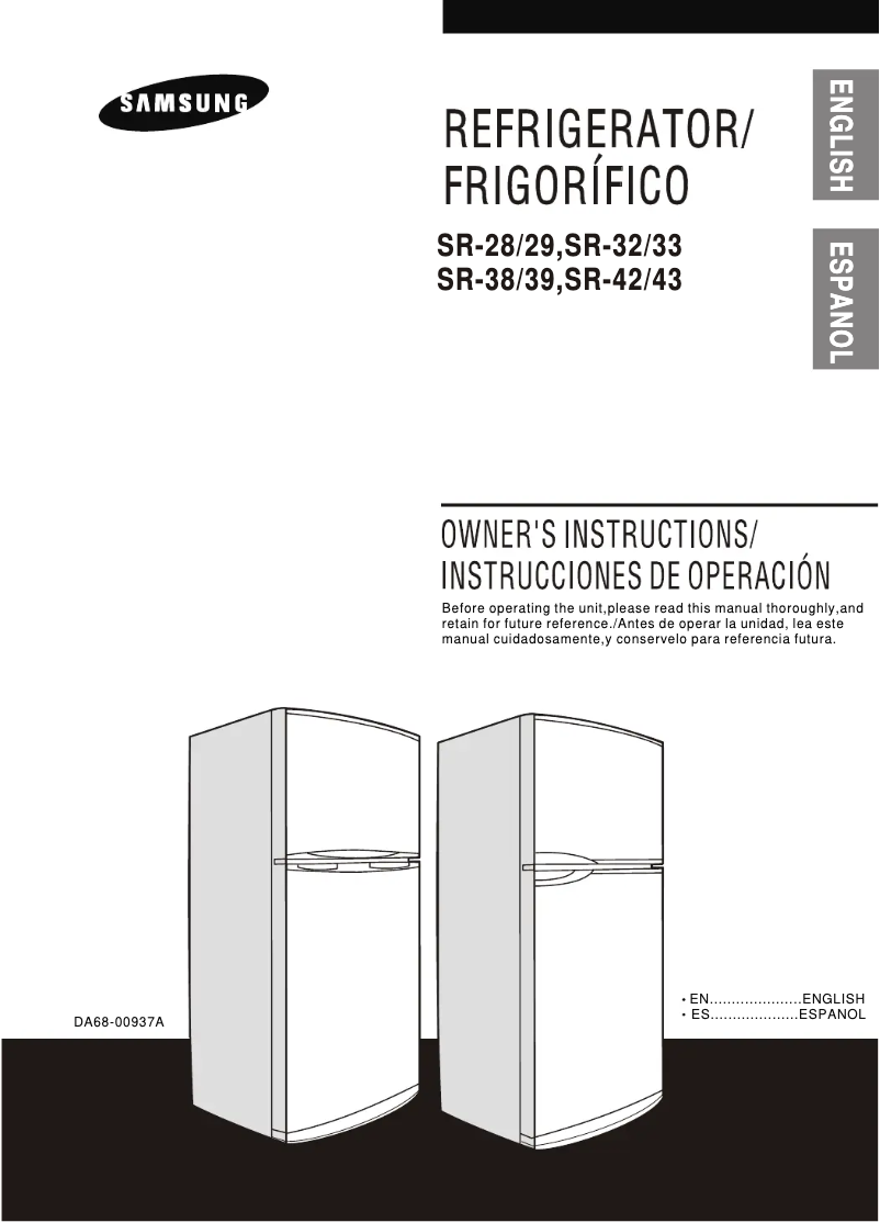 Page n°1 - Manuel utilisateur Samsung SR-42NMB